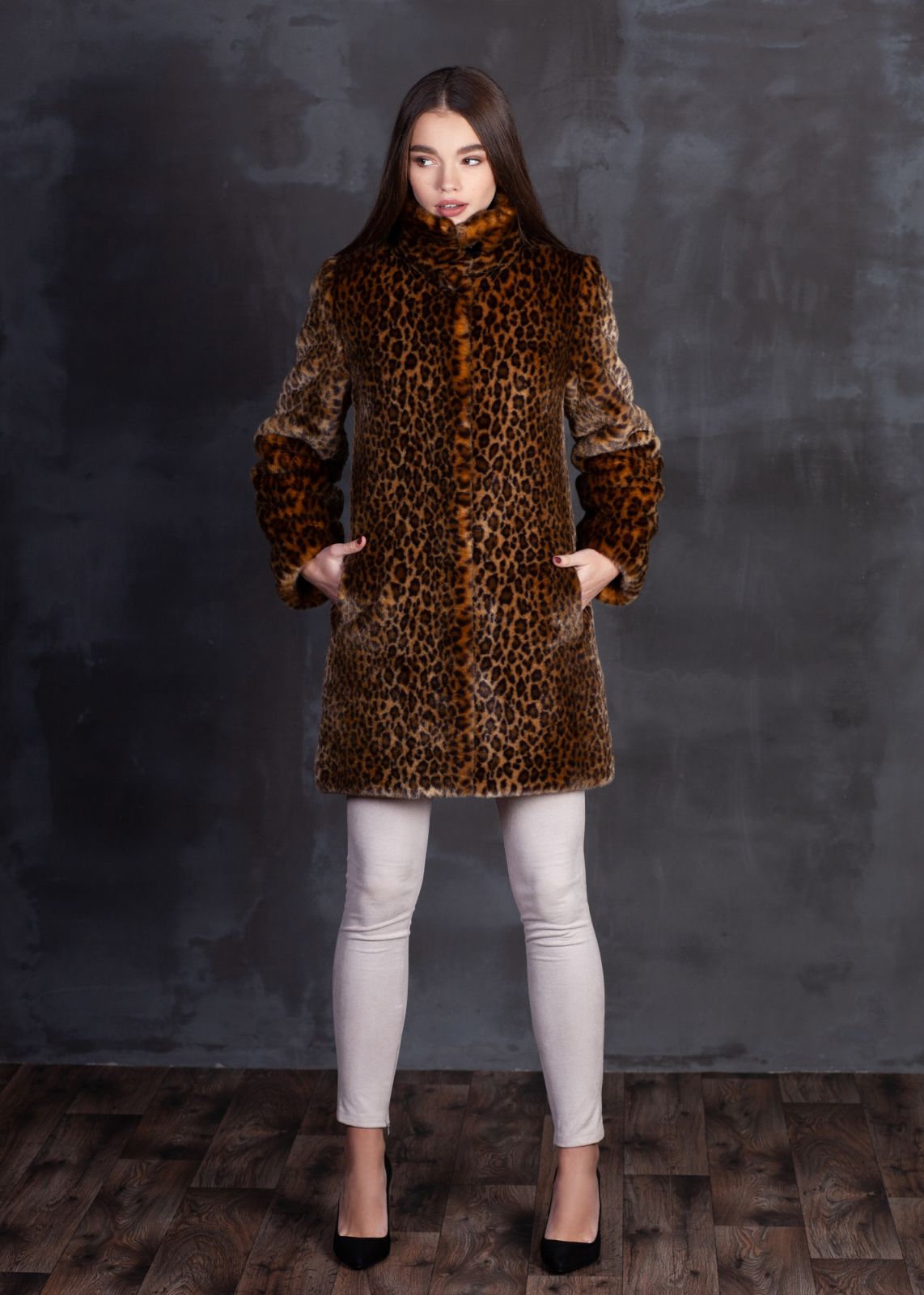 Photo #6 - Coat eco fur Tissavel - leopard