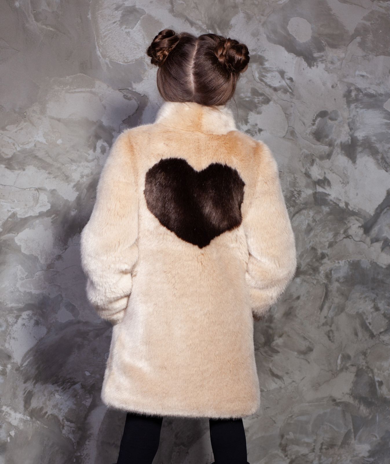 Photo #2 - Kids coat eco fur Tissavel - sable onyx