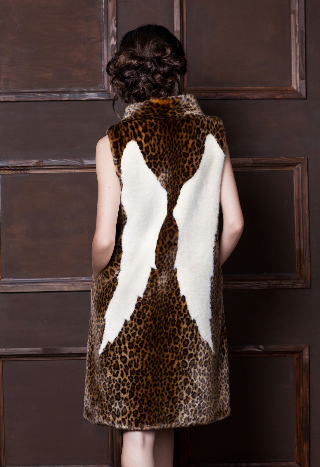 Photo #3 - Vest eco fur Tissavel - leopard