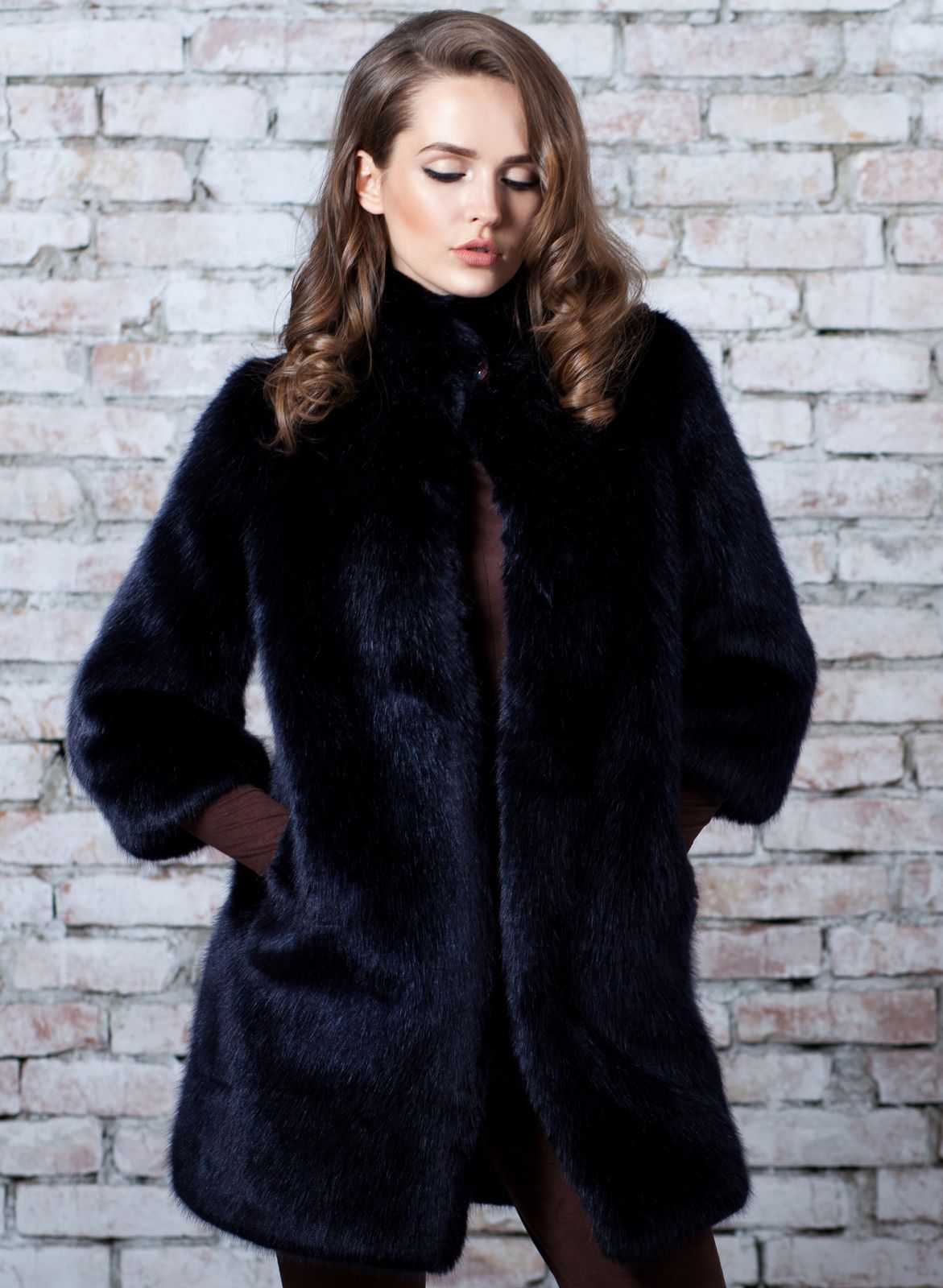 Photo #2 - Coat eco fur Tissavel - sable sapphire